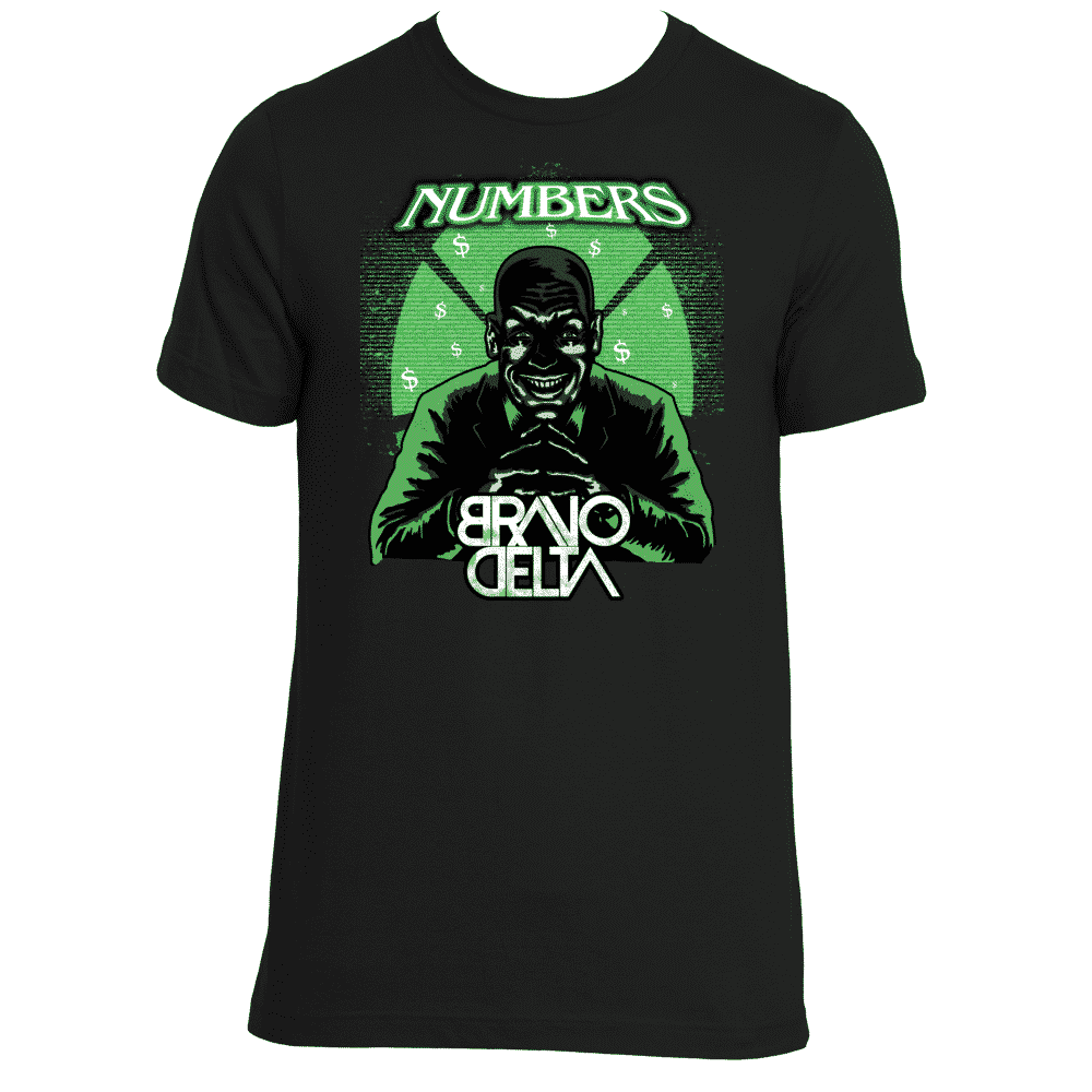 numbers t-shirt by bravo delta
